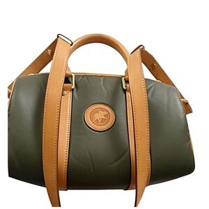 Hunting World Hunter Green Satchel Bagette RARE Bag